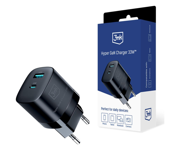 3mk Hyper GaN Charger 33W Black - 1228061 - zdjęcie 3